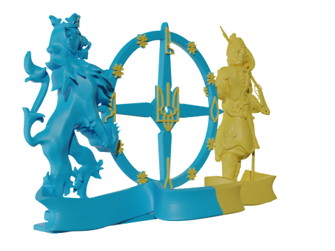 Hours coat of arms 3D print model 3D 打印模型
