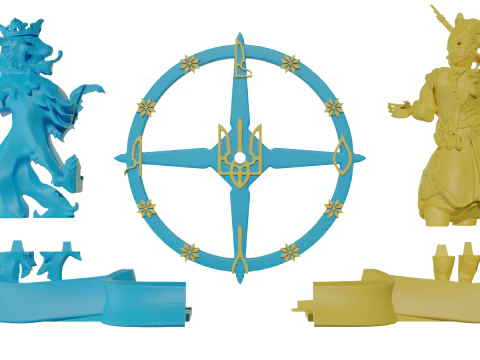 Hours coat of arms 3D print model 3D Print Model