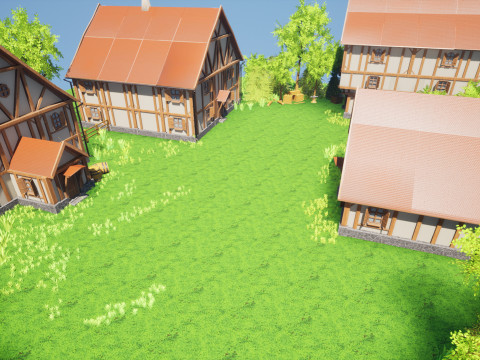 Stylized Modular House 3D Modell