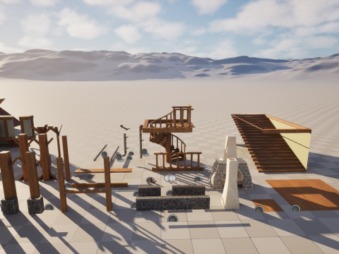 Stylized Modular House 3D Modell
