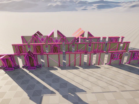 Stylized Modular House 3D Model