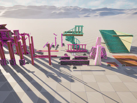 Stylized Modular House 3D Model