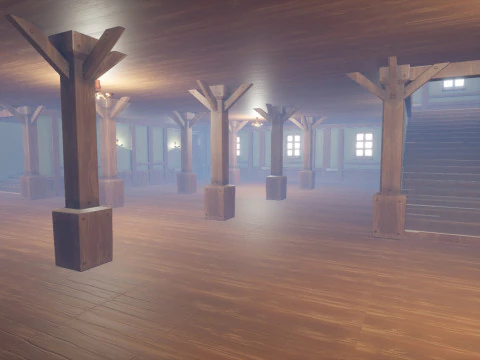 Stylized Modular House 3D Model