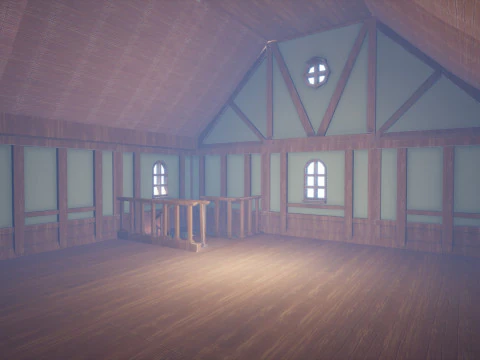 Stylized Modular House 3D Model