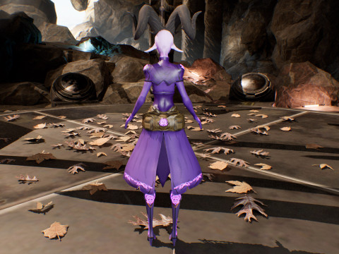 Female Demon Stylized 3D Modell