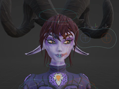 Female Demon Stylized 3D Model