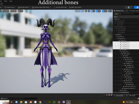 Female Demon Stylized 3D Model