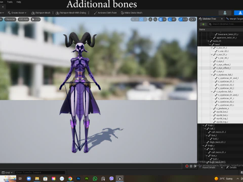 Female Demon Stylized 3D Model