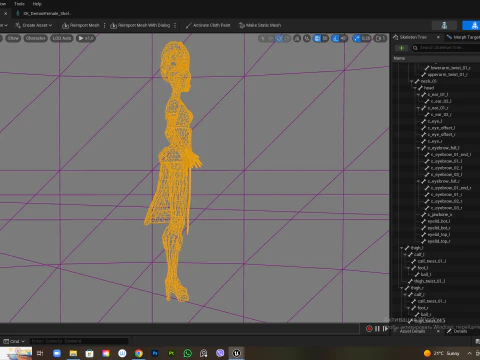 Female Demon Stylized 3D Model