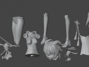 ganyu with amos bow 3Dプリントモデル