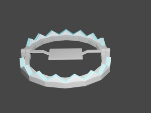 animated low poly trap 3d 3D Model