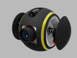 scifi camera battle drone Modelo 3D