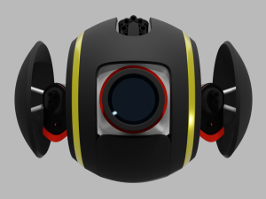 scifi camera battle drone Modèle 3D