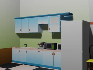 사무실 3d lp 요소 3D 모델