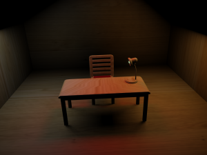 chair and table Model 3D