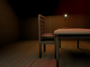 chair and table Model 3D