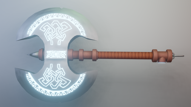 berserker axe 3Dモデル .c4d .max .obj .3ds .fbx .stl .blend 
