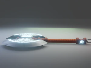hacha fren&eacute;tica Modelo 3D