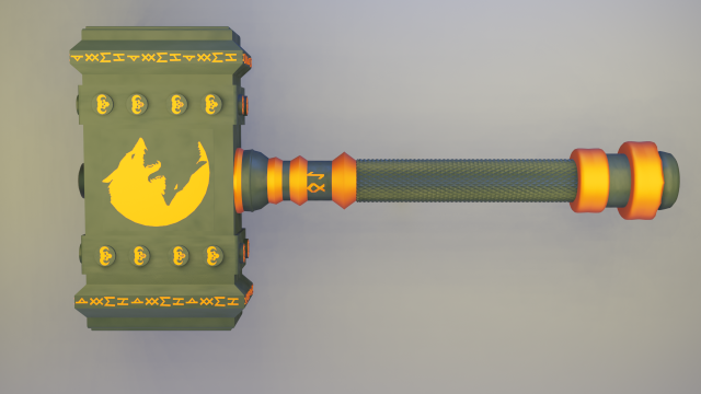 hammer 3D Model .c4d .max .obj .3ds .fbx .stl .blend 