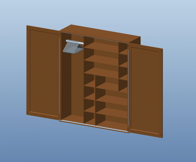 wardrobe3d Modello 3D .c4d .max .obj .3ds .fbx .stl .blend 