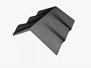 fc roof v3 30degree wave 2x2 10kv 3D Model