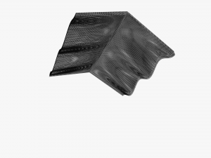 fc roof v3 30degree wave 2x2 10kv 3D Model
