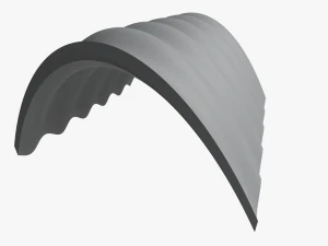 atap fc v5 lengkung 2x2 10kv Model 3D