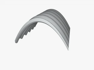 fc roof v5 curved 2x2 10kv 3D Model