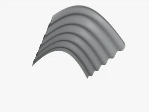fc roof v5 curved 2x2 10kv 3D Model