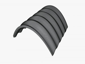 fc roof v5 curved 2x2 10kv 3D 모델