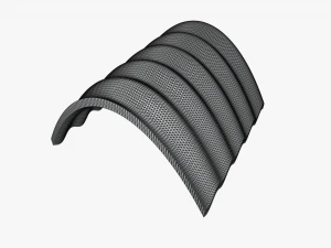 fc roof v5 curved 2x2 10kv 3D Model