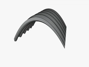 fc roof v5 curved 2x2 10kv 3D Model