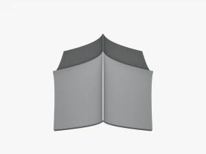 fc roof v8 oriental double 2x2 10kv 3D Model