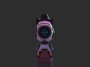 low poly sniper rifle Model 3D