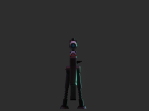low poly sniper rifle Model 3D