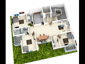 home floor plan Model 3D