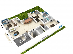 home floor plan Model 3D
