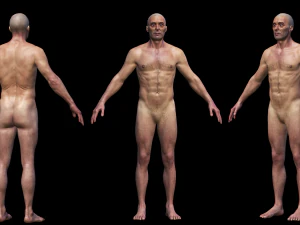 pria yang sangat detail dan realistis Model 3D