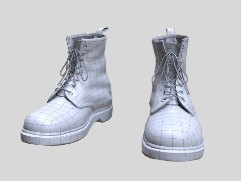 Boots boot dr martens Modelo 3D