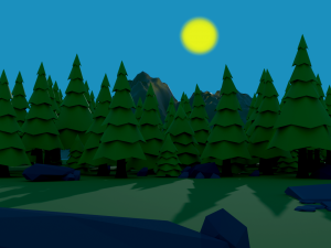 pack of trees and stones 3D 模型