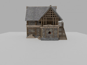 medieval house Modelo 3D