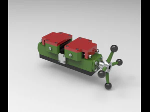 torno para a m&aacute;quina Modelo 3D