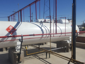 instalacion de tanques glp con sistema de agua contraincendios 3D Model
