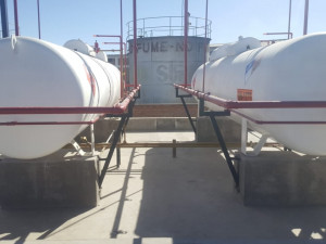 instalacion de tanques glp con sistema de agua contraincendios 3D Model