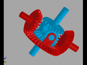 mecanismo engranajes de diferencial automotriz 3Dモデル