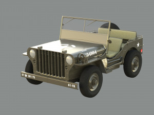 Military Jeep 3D मॉडल