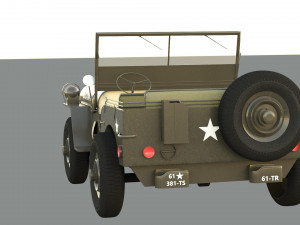 Military Jeep 3D Model