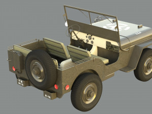 Military Jeep 3D Model