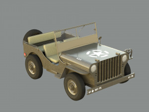 Military Jeep 3D Model