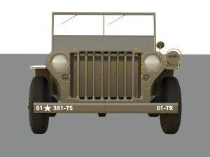 Military Jeep 3D Model